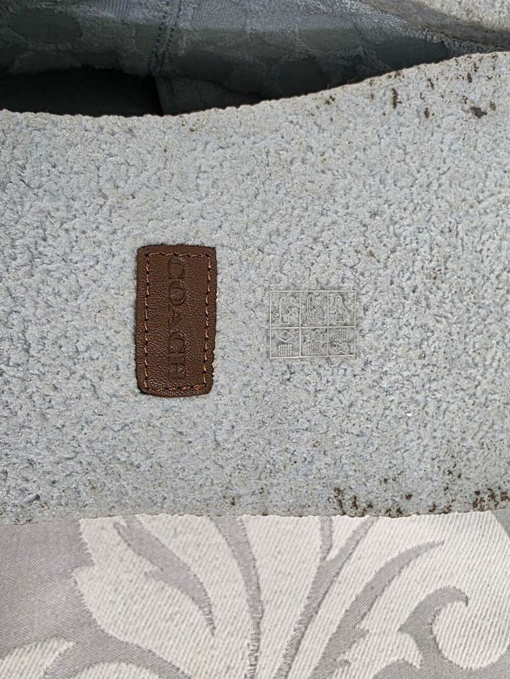 Coach Noelle Signature Sandals Baby Blue Terry Cloth Womens Platform Sz 9.5 B - Picture 14 of 15